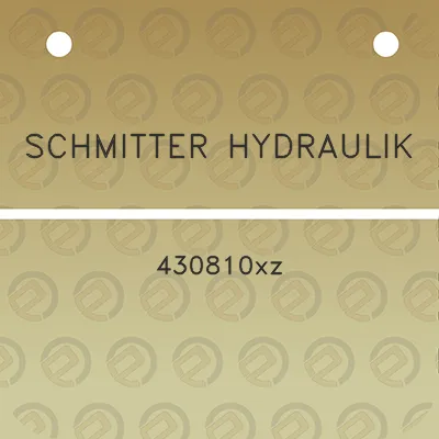 schmitter-hydraulik-430810xz