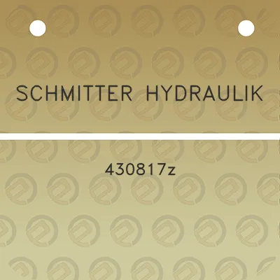 schmitter-hydraulik-430817z