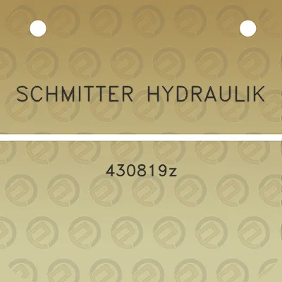 schmitter-hydraulik-430819z