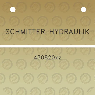 schmitter-hydraulik-430820xz