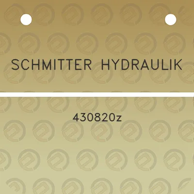 schmitter-hydraulik-430820z