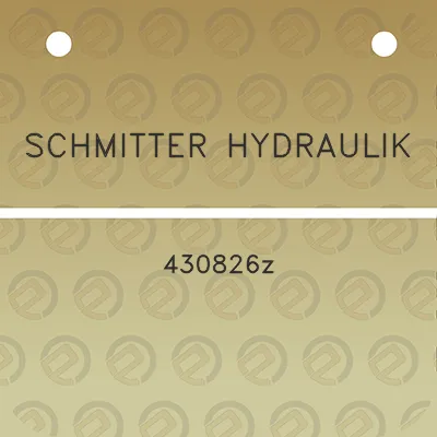 schmitter-hydraulik-430826z