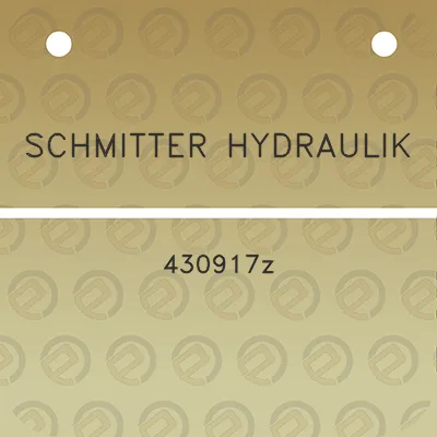 schmitter-hydraulik-430917z