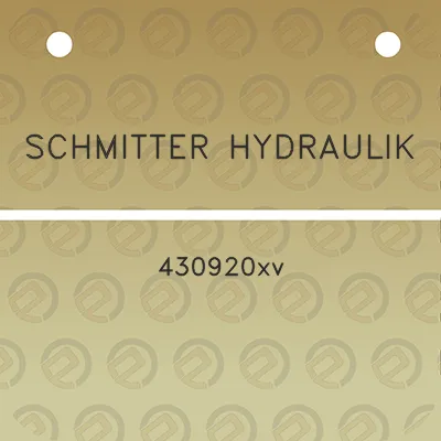 schmitter-hydraulik-430920xv