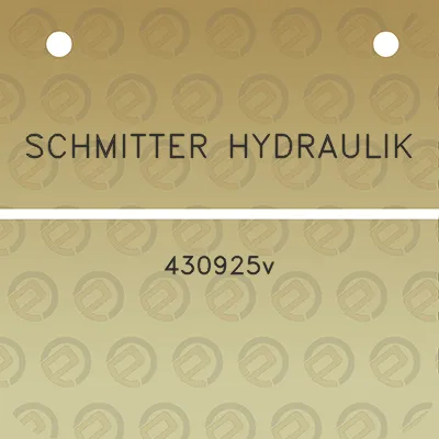 schmitter-hydraulik-430925v