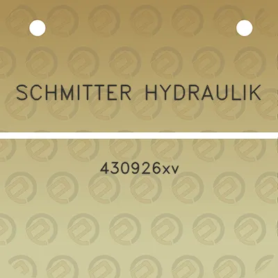 schmitter-hydraulik-430926xv