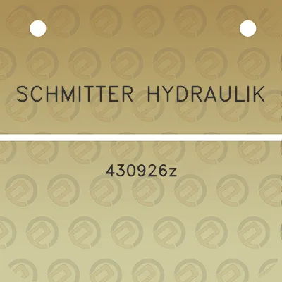 schmitter-hydraulik-430926z