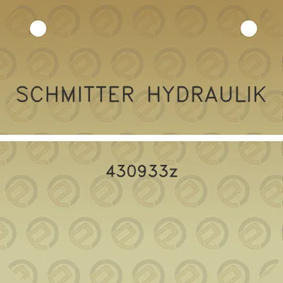 schmitter-hydraulik-430933z