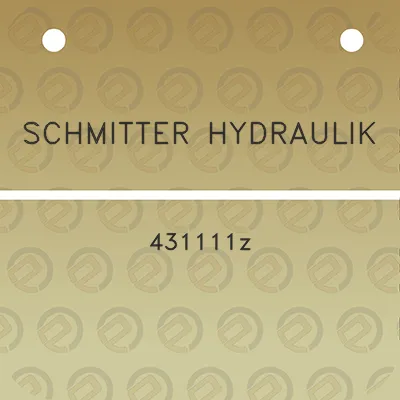 schmitter-hydraulik-431111z