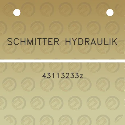 schmitter-hydraulik-43113233z