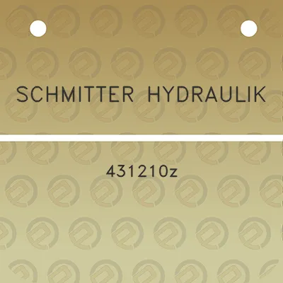 schmitter-hydraulik-431210z