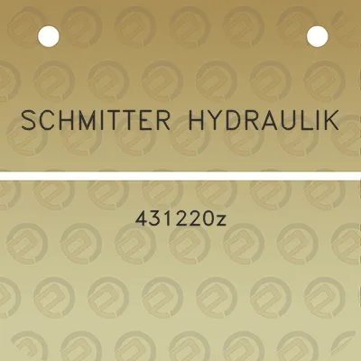 schmitter-hydraulik-431220z