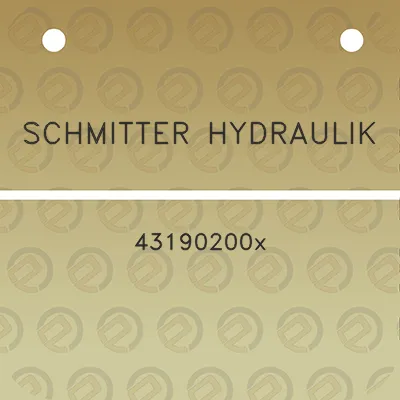 schmitter-hydraulik-43190200x