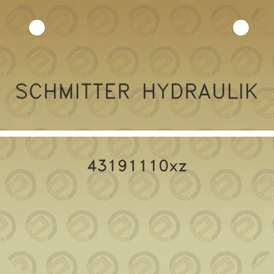 schmitter-hydraulik-43191110xz