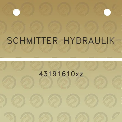 schmitter-hydraulik-43191610xz