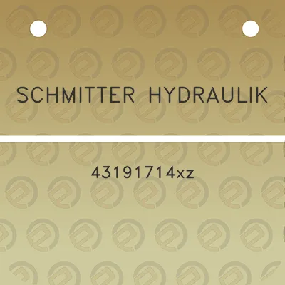 schmitter-hydraulik-43191714xz