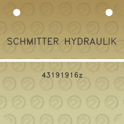 schmitter-hydraulik-43191916z