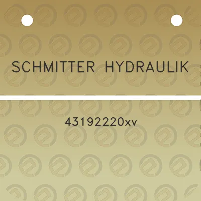 schmitter-hydraulik-43192220xv