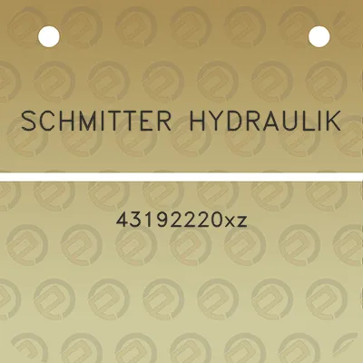 schmitter-hydraulik-43192220xz