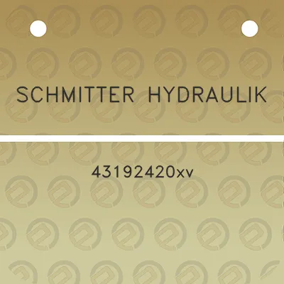 schmitter-hydraulik-43192420xv