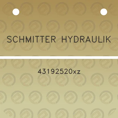 schmitter-hydraulik-43192520xz