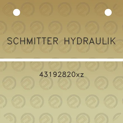 schmitter-hydraulik-43192820xz