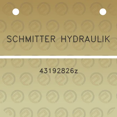 schmitter-hydraulik-43192826z