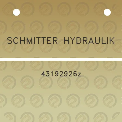 schmitter-hydraulik-43192926z