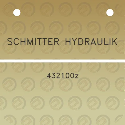 schmitter-hydraulik-432100z