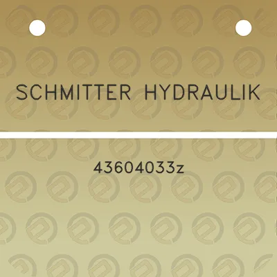 schmitter-hydraulik-43604033z