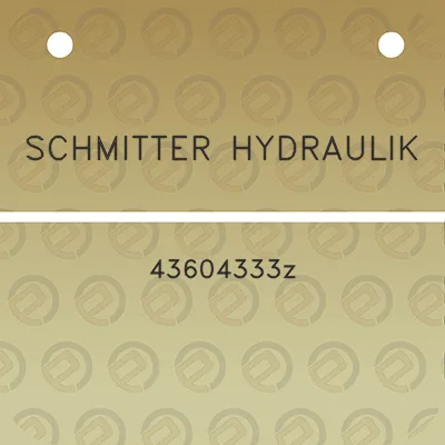 schmitter-hydraulik-43604333z