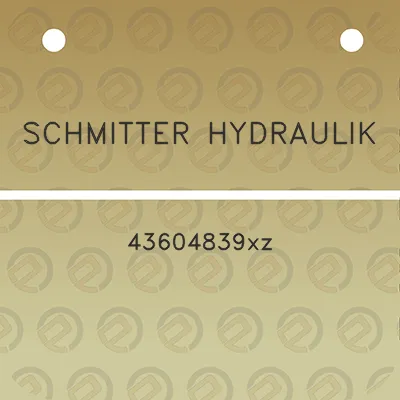 schmitter-hydraulik-43604839xz