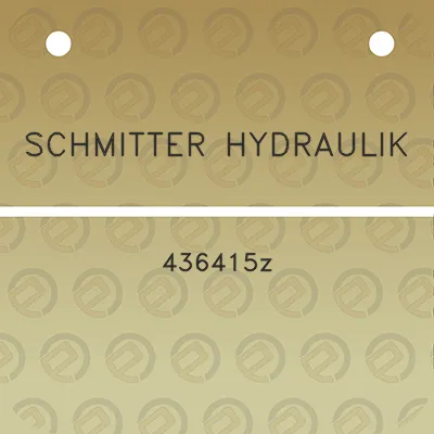 schmitter-hydraulik-436415z