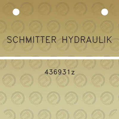 schmitter-hydraulik-436931z