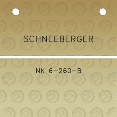 schneeberger-nk-6-260-b