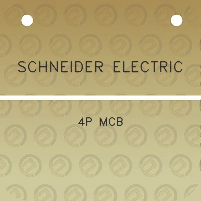 schneider-electric-4p-mcb