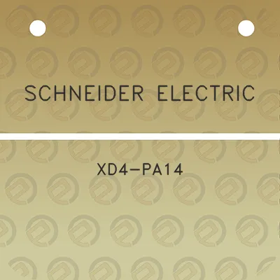 schneider-electric-xd4-pa14