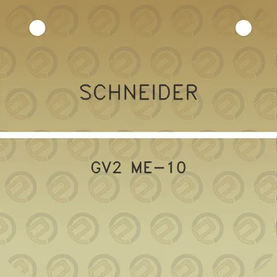 schneider-gv2-me-10