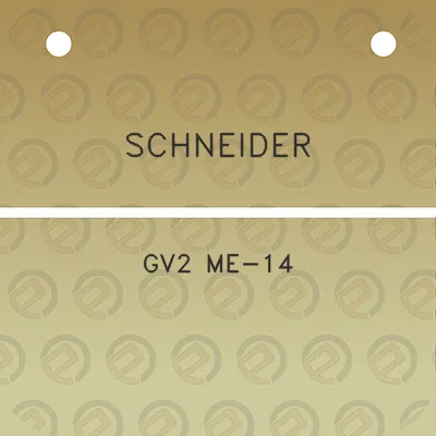 schneider-gv2-me-14