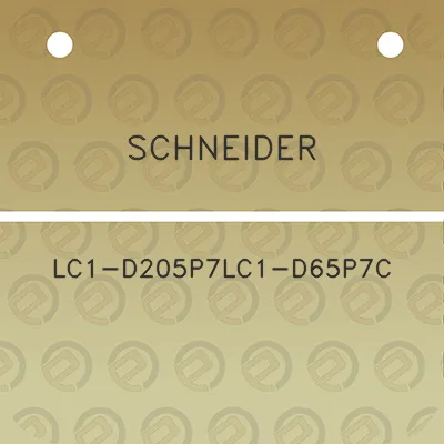 schneider-lc1-d205p7lc1-d65p7c