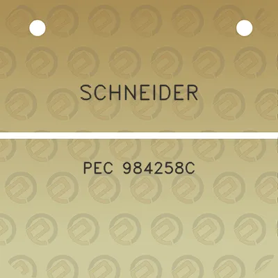 schneider-pec-984258c