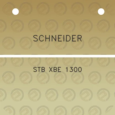 schneider-stb-xbe-1300