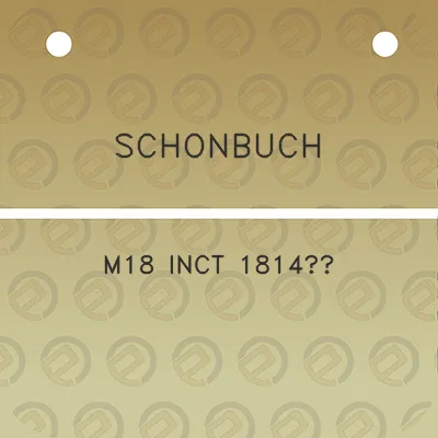 schonbuch-m18-inct-1814