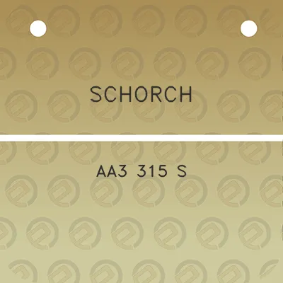 schorch-aa3-315-s