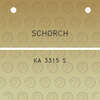 schorch-ka-3315-s