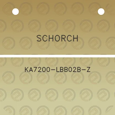 schorch-ka7200-lbb02b-z