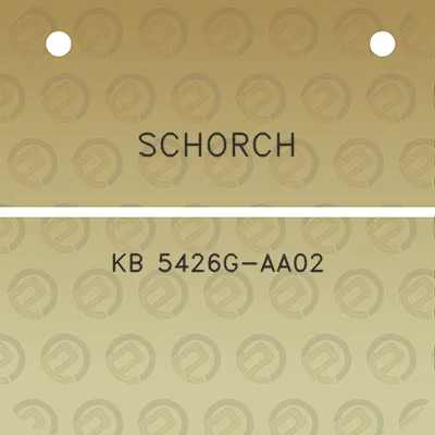 schorch-kb-5426g-aa02