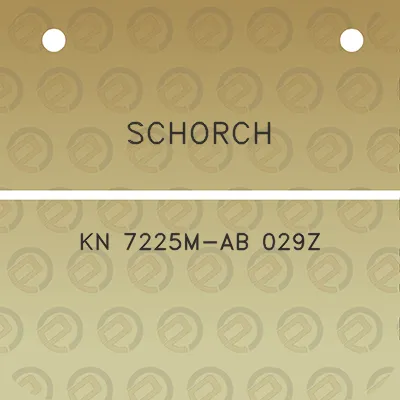 schorch-kn-7225m-ab-029z