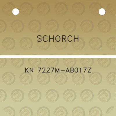 schorch-kn-7227m-ab017z