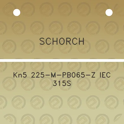 schorch-kn5-225-m-pb065-z-iec-315s